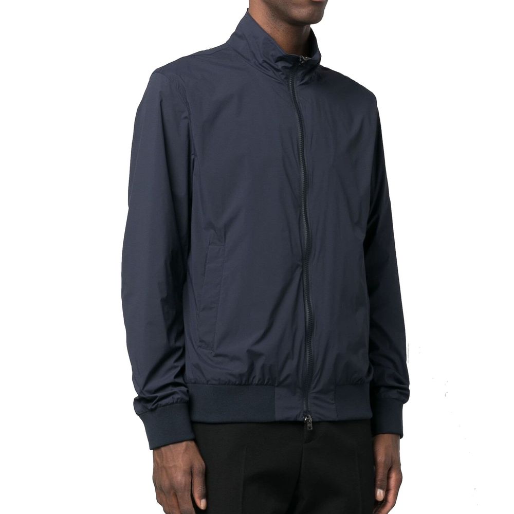 Herno Blue Polyester Bomber | Regal Royce