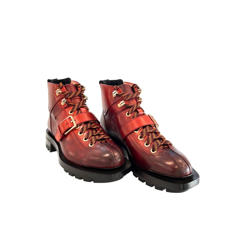 Santoni Red Leather Women Boot | Regal Royce