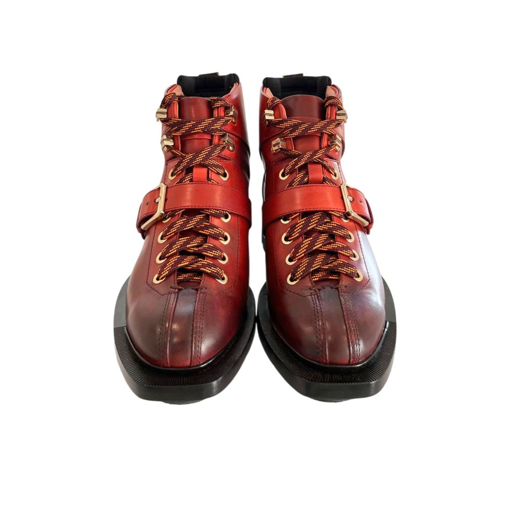 Santoni Red Leather Women Boot | Regal Royce