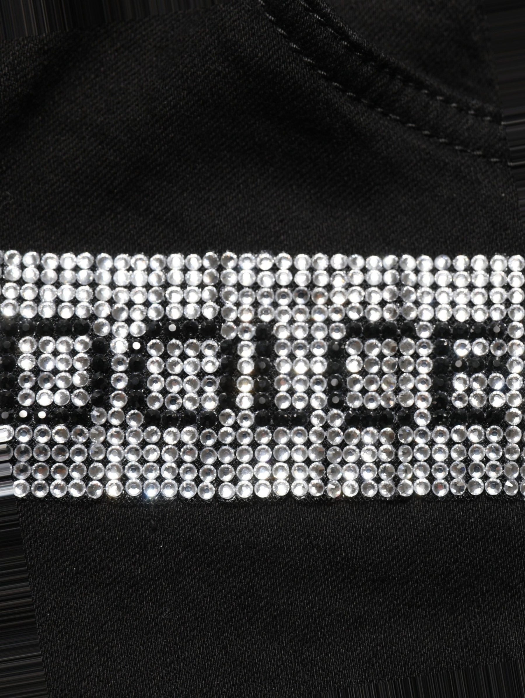 Dolce & Gabbana Black Grace Rhinestone HighWaist Denim Jeans | Regal Royce