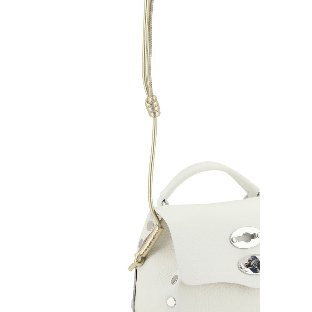 Zanellato White Calf Leather Bos Taurus Shoulder Bag | Regal Royce