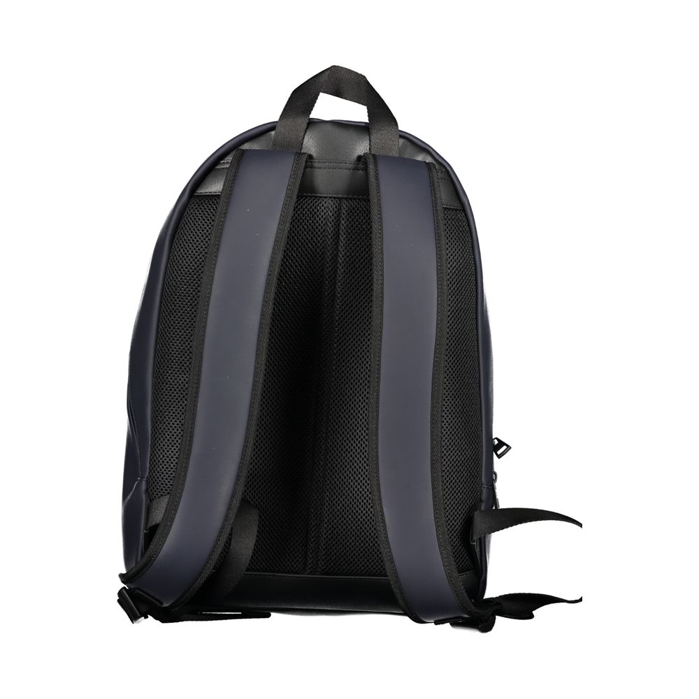 Tommy Hilfiger Blue Polyurethane Men's Backpack with Adjustable Straps | Regal Royce