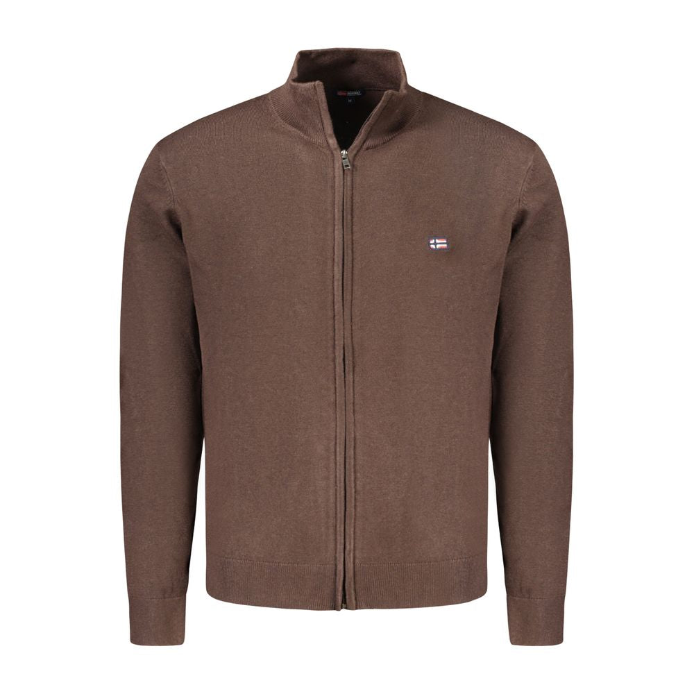 Norway 1963 Brown Polyamide Men Cardigan | Regal Royce