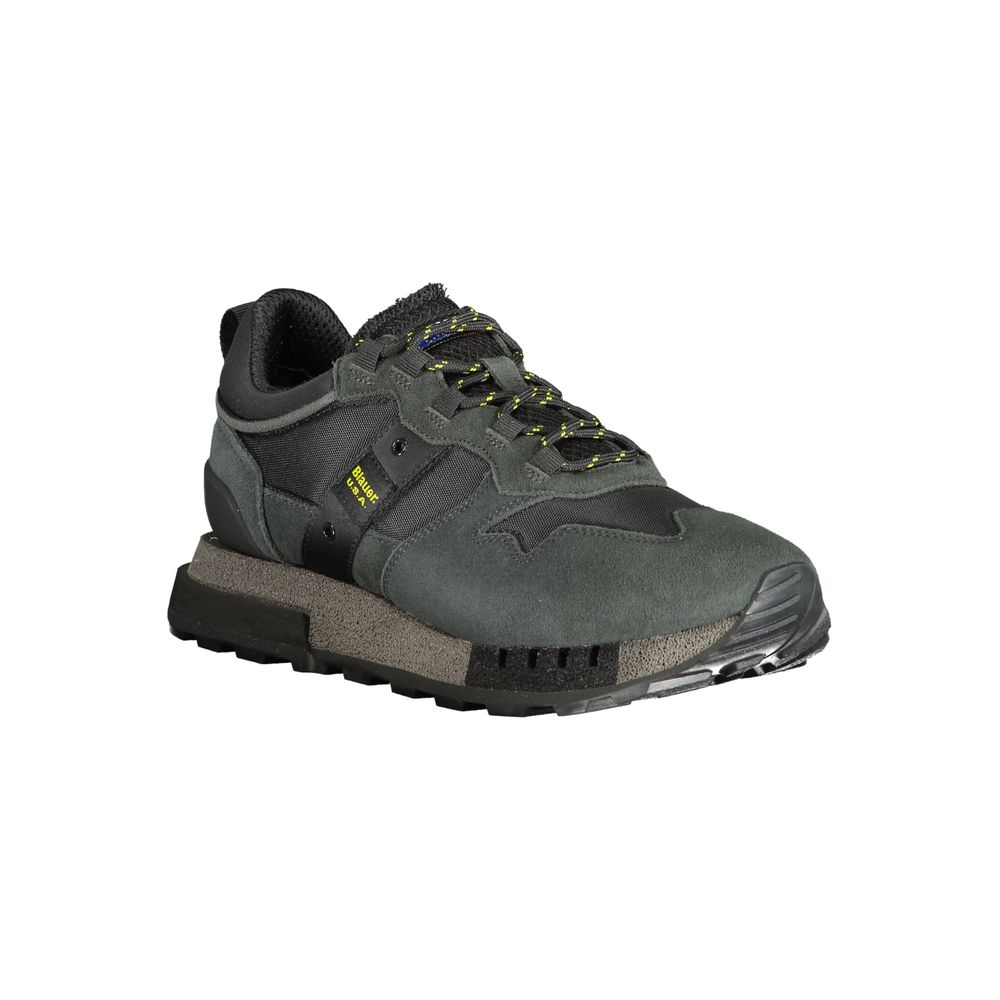 Blauer Black Polyethylene Men Sneaker | Regal Royce