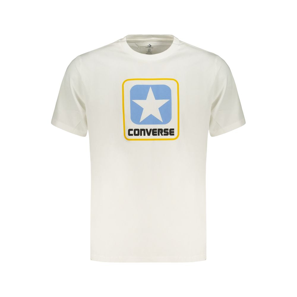 Converse White Cotton Men's T-Shirt | Regal Royce