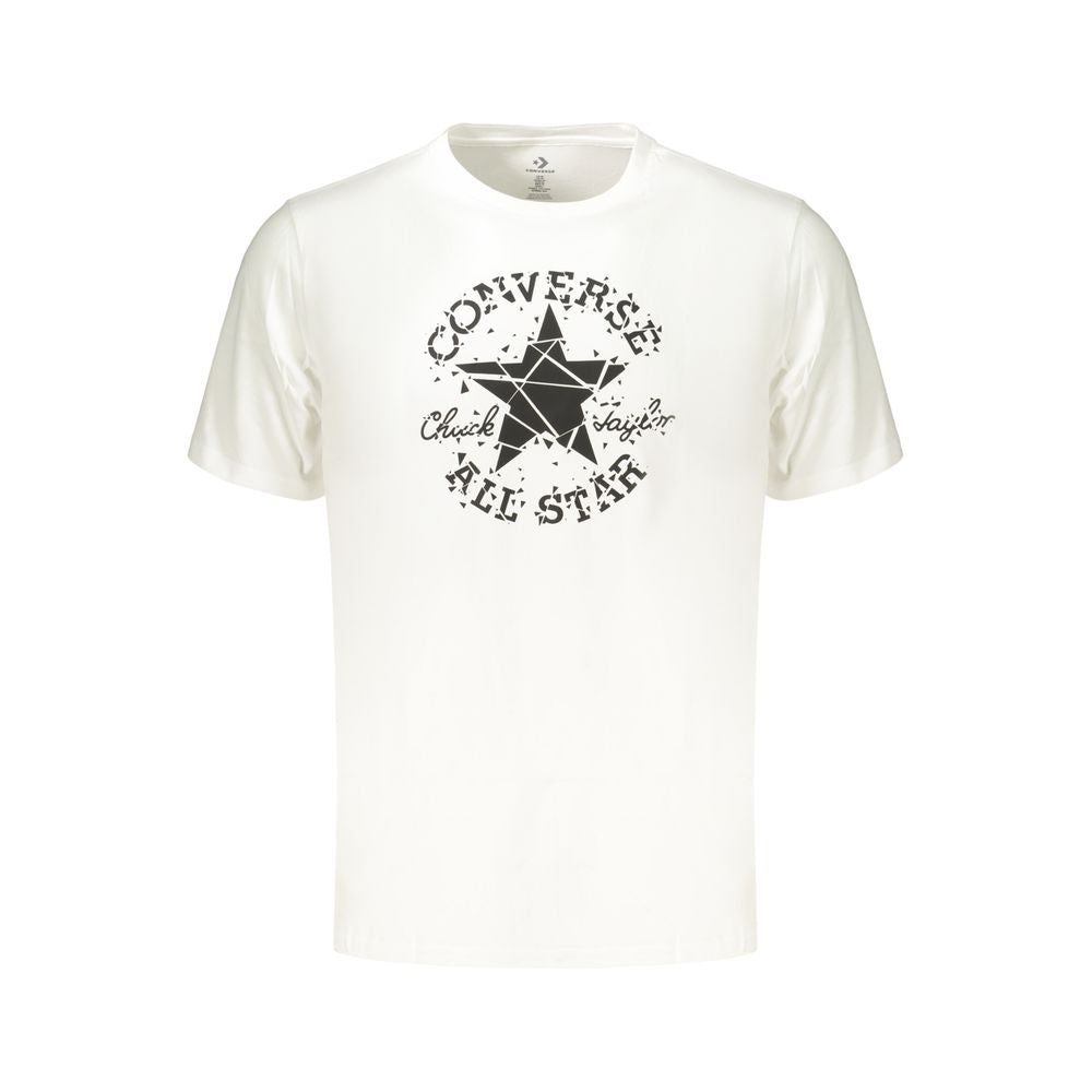 Converse White Cotton Men's T-Shirt | Regal Royce
