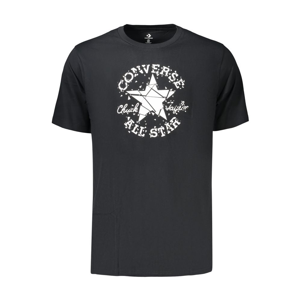 Converse Black Cotton Men's T-Shirt | Regal Royce