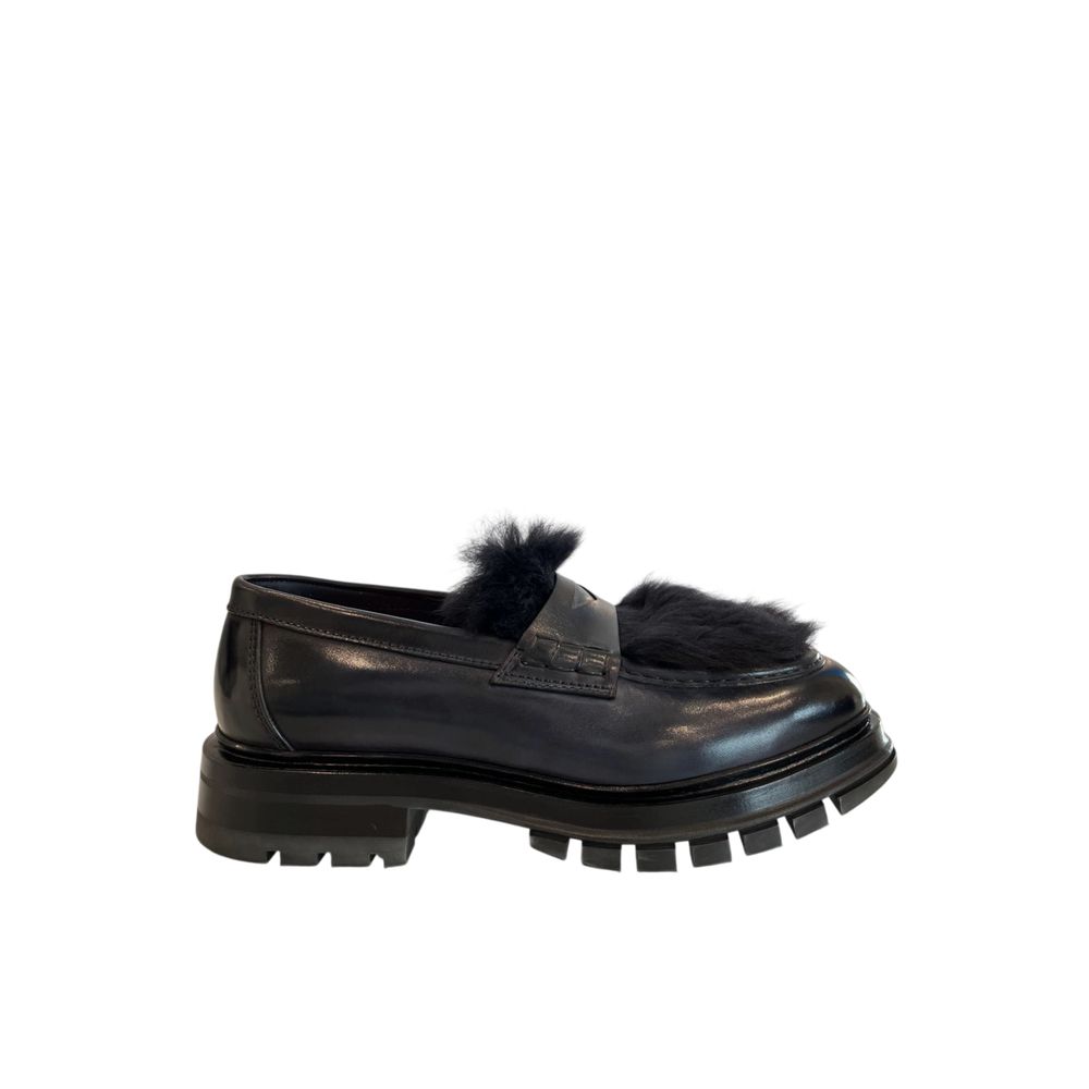 Santoni Blue Leather Men Loafer | Regal Royce
