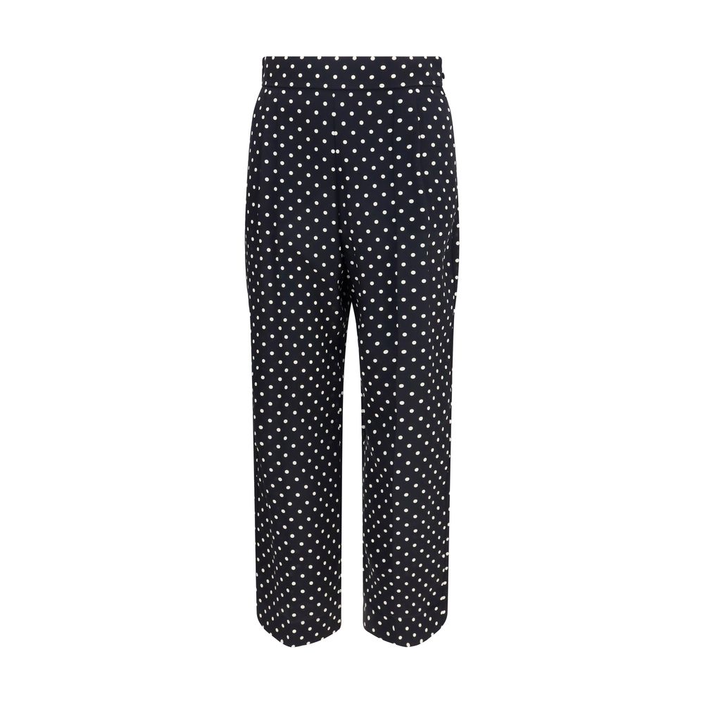 Valentino Black Silk Cropped Pants | Regal Royce