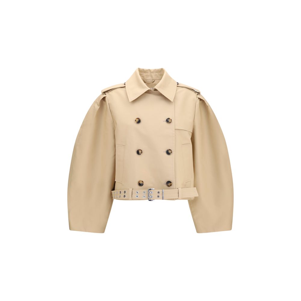 Ganni Beige Cotton Jacket | Regal Royce