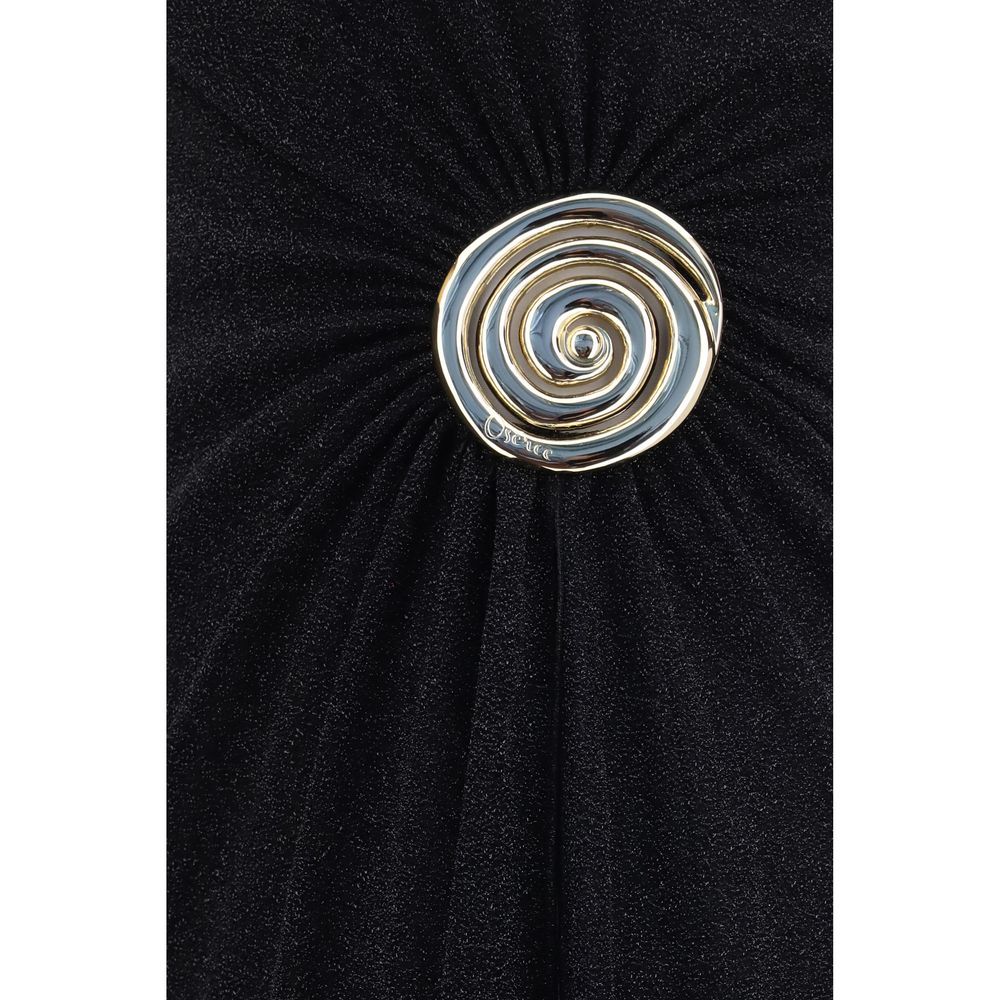 Oséree Black Polyamide Cocktail Dress | Regal Royce