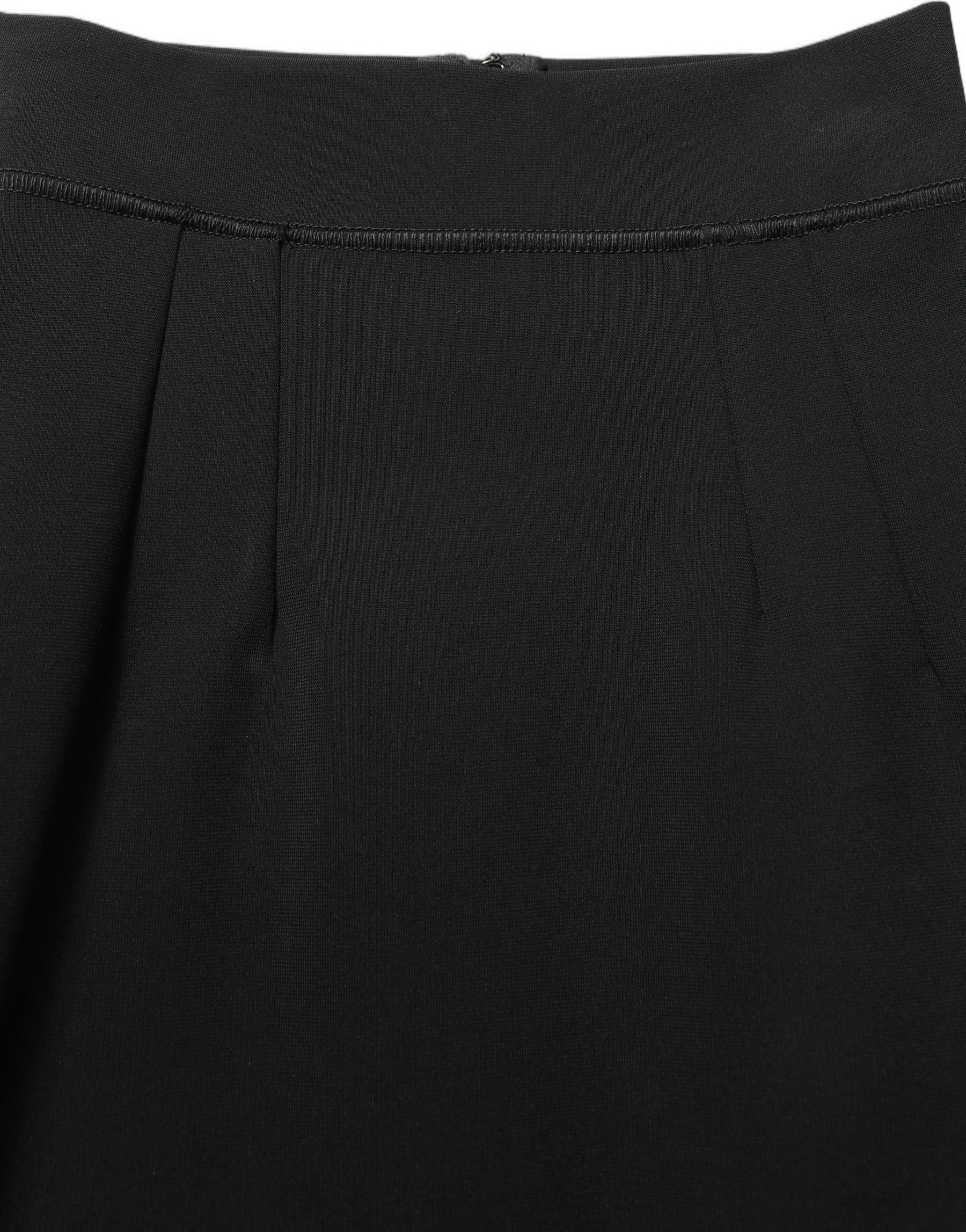 Dolce & Gabbana Black Nylon High Waist Fit Sheath Mini Skirt | Regal Royce