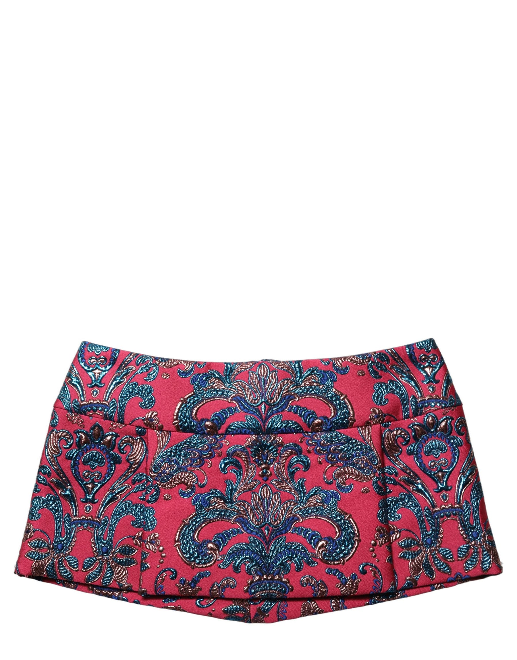 Dolce & Gabbana Multicolor Floral Jacquard MidWaist Mini Skirt | Regal Royce