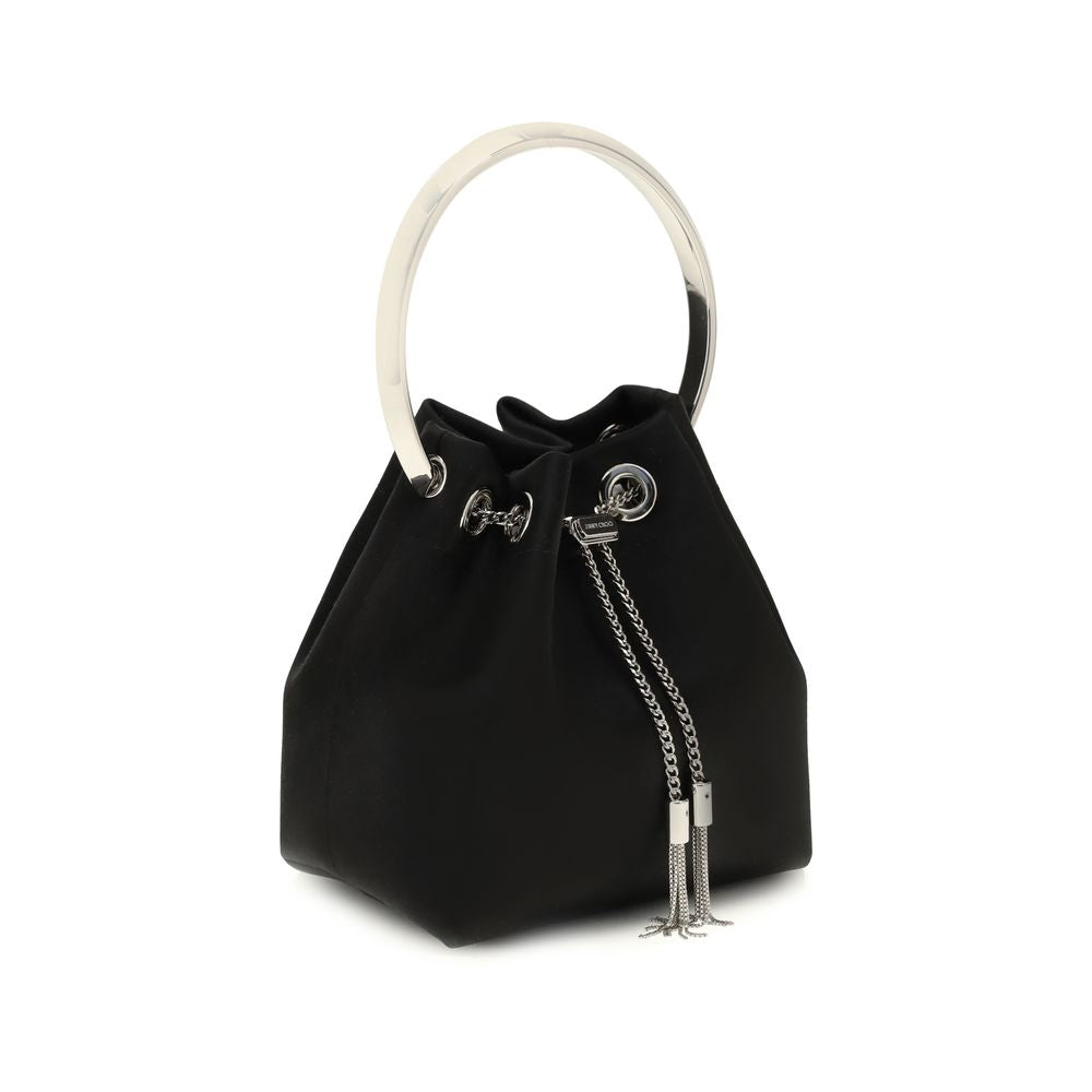 Jimmy Choo Black Cotton Shoulder Bag | Regal Royce