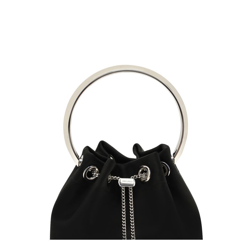 Jimmy Choo Black Cotton Shoulder Bag | Regal Royce