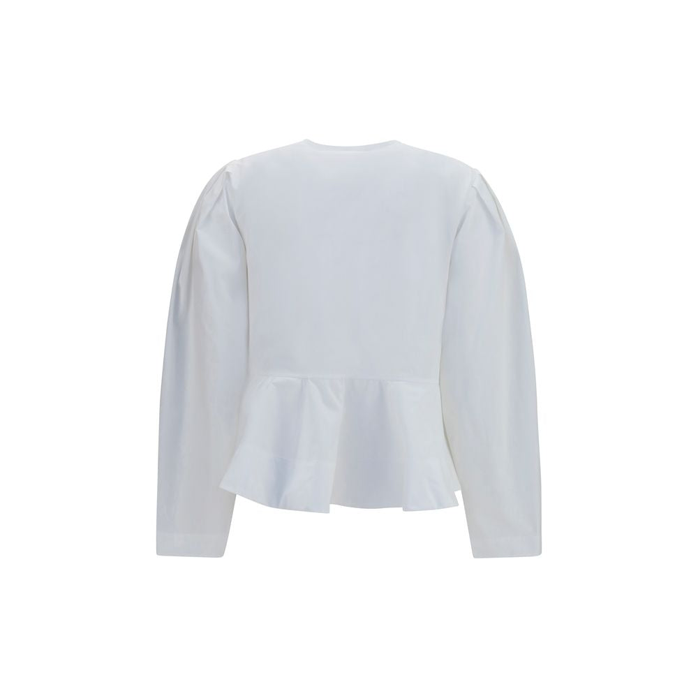 Ganni White Cotton Blouse | Regal Royce
