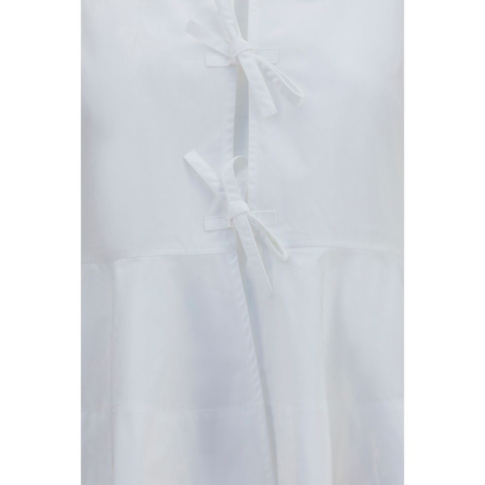 Ganni White Cotton Blouse | Regal Royce