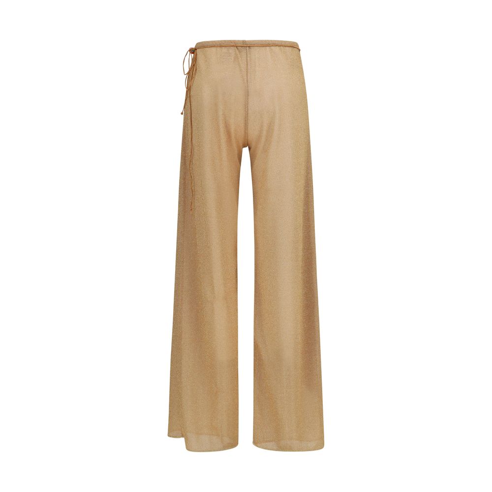 Oséree Gold Polyamide Casual Pants | Regal Royce