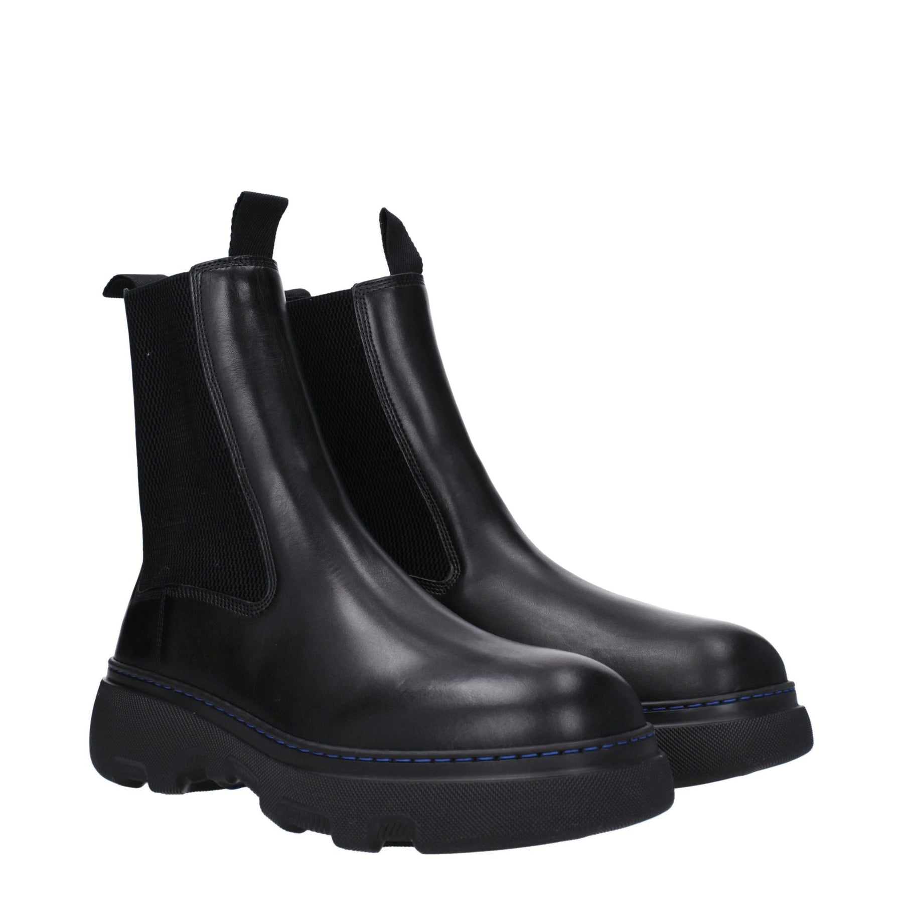 Burberry Black Leather Ankle Boots | Regal Royce