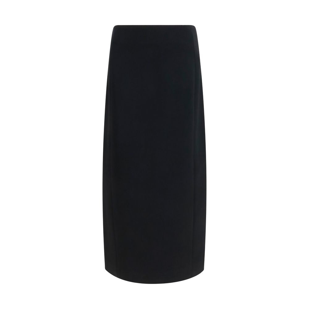 Khaite Black Acetate Long Skirt | Regal Royce