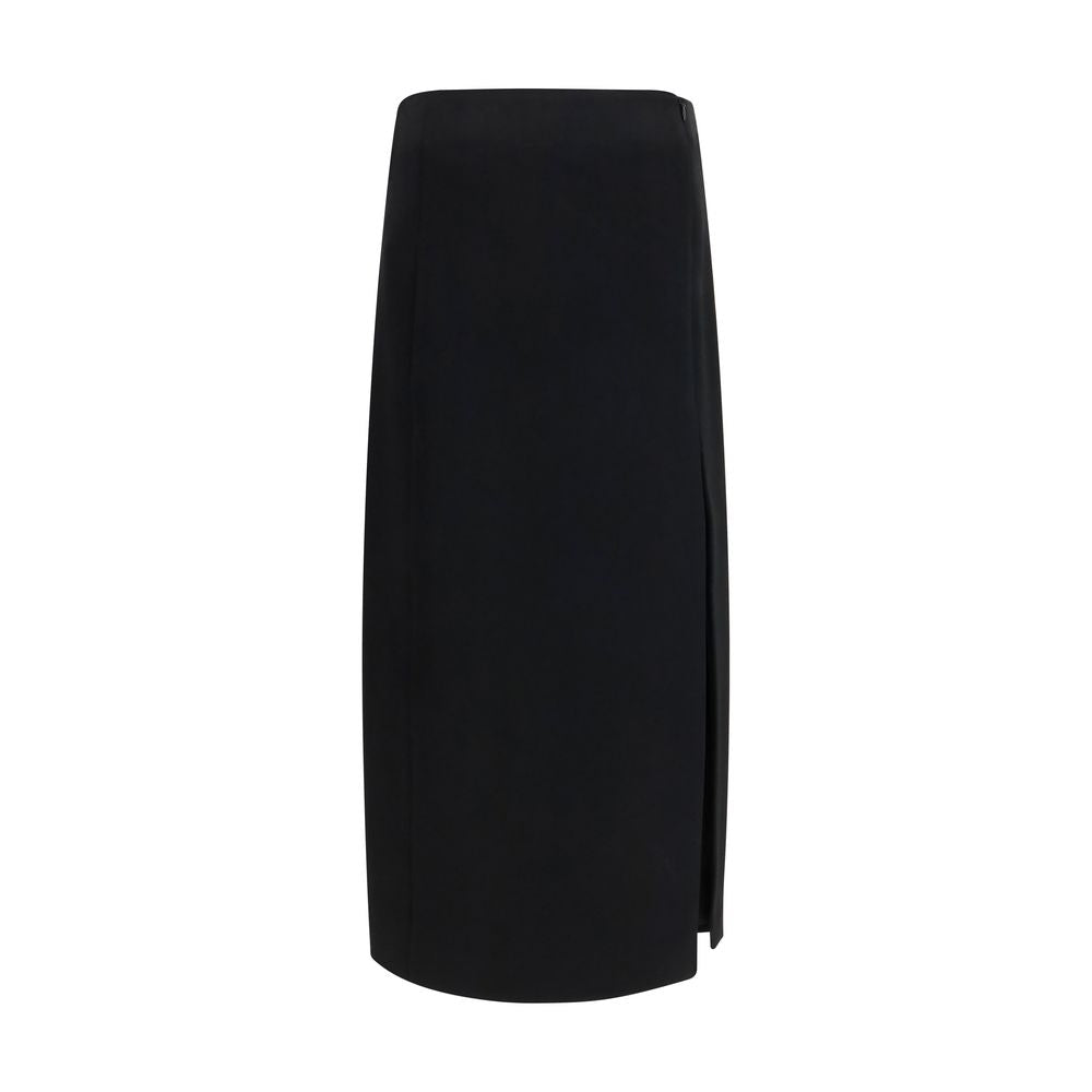 Khaite Black Acetate Long Skirt | Regal Royce