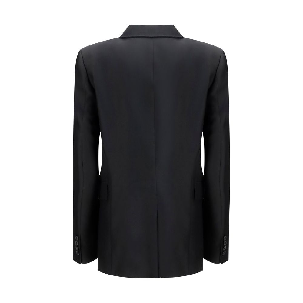 Khaite Black Wool Oves Aries Blazer | Regal Royce