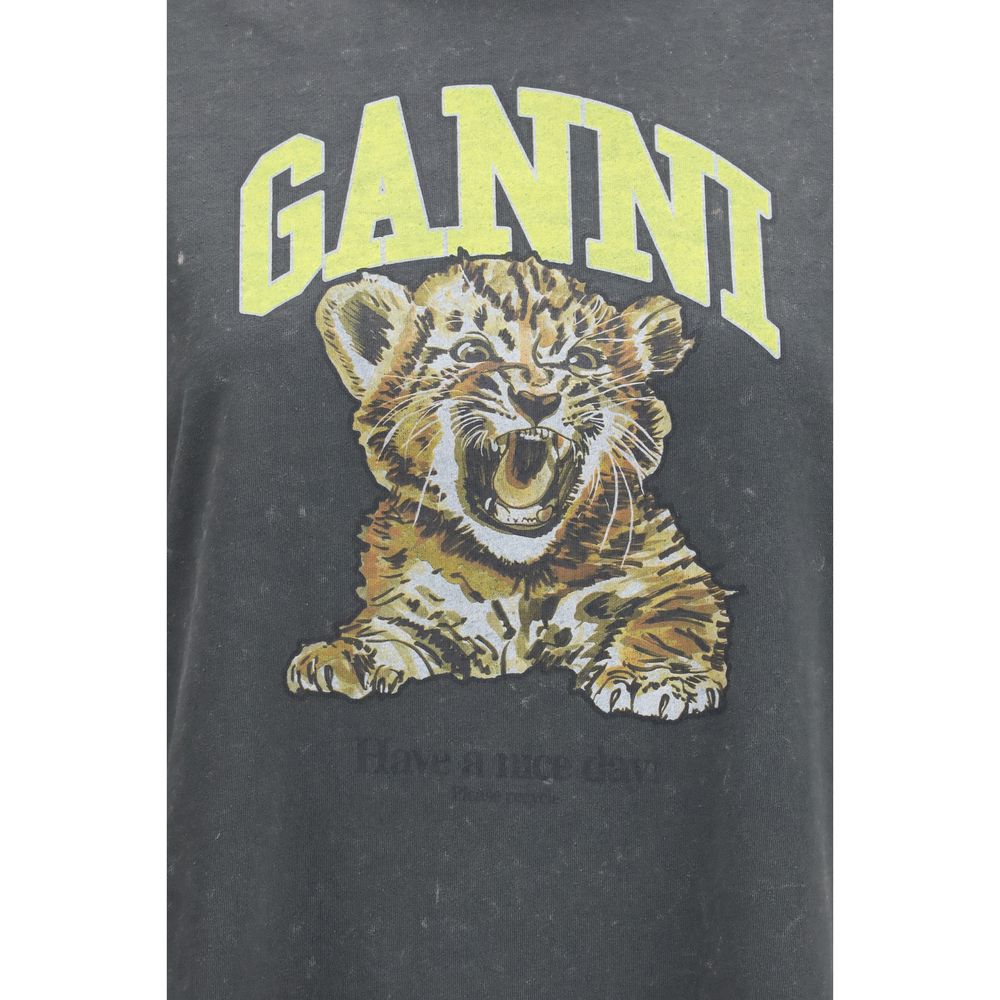 Ganni Gray Cotton Sweatshirt | Regal Royce