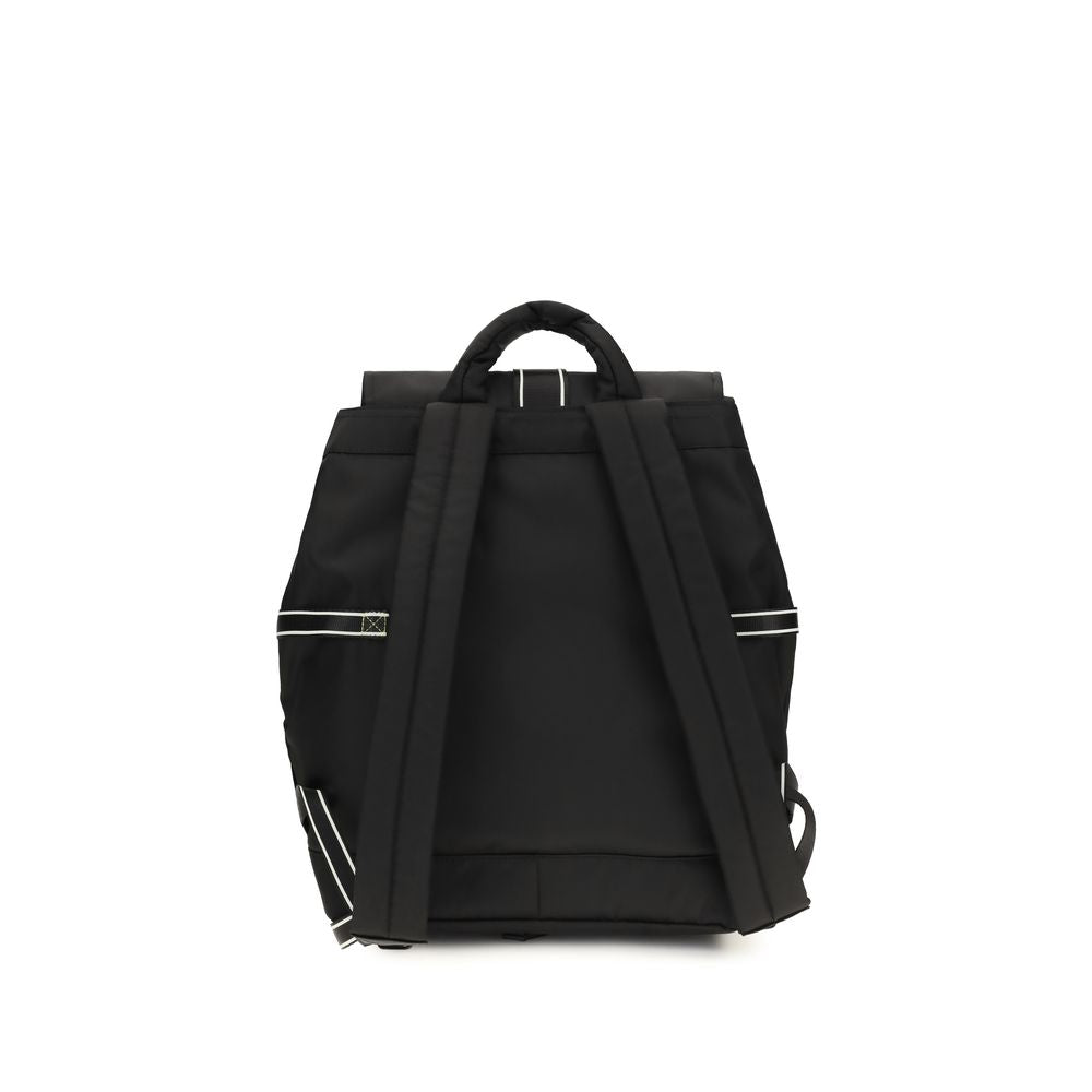 Ganni Black Recycled Polyamide Backpack | Regal Royce