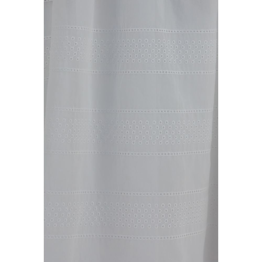 Brunello Cucinelli White Cotton Long Skirt | Regal Royce