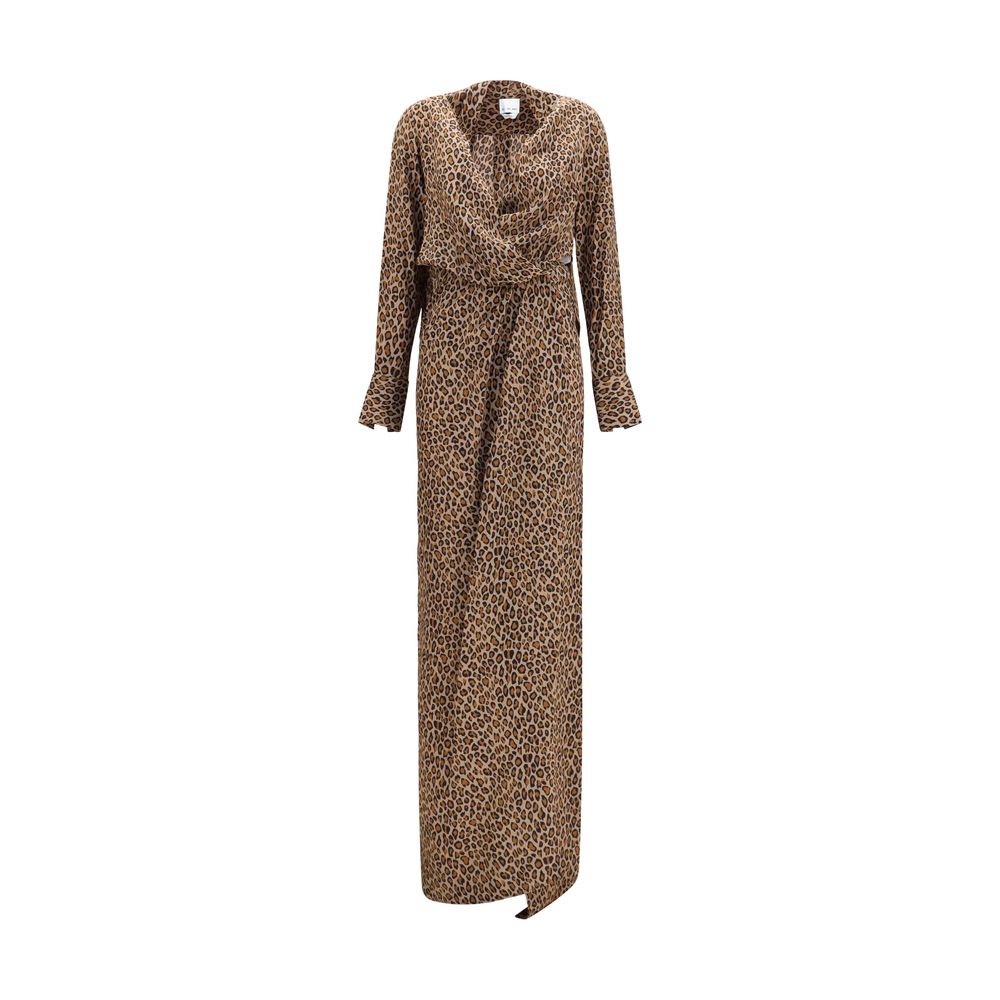 SA SU PHI Beige Silk Long Dress | Regal Royce