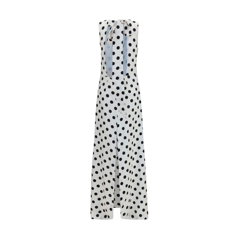 SA SU PHI White Silk Long Dress | Regal Royce