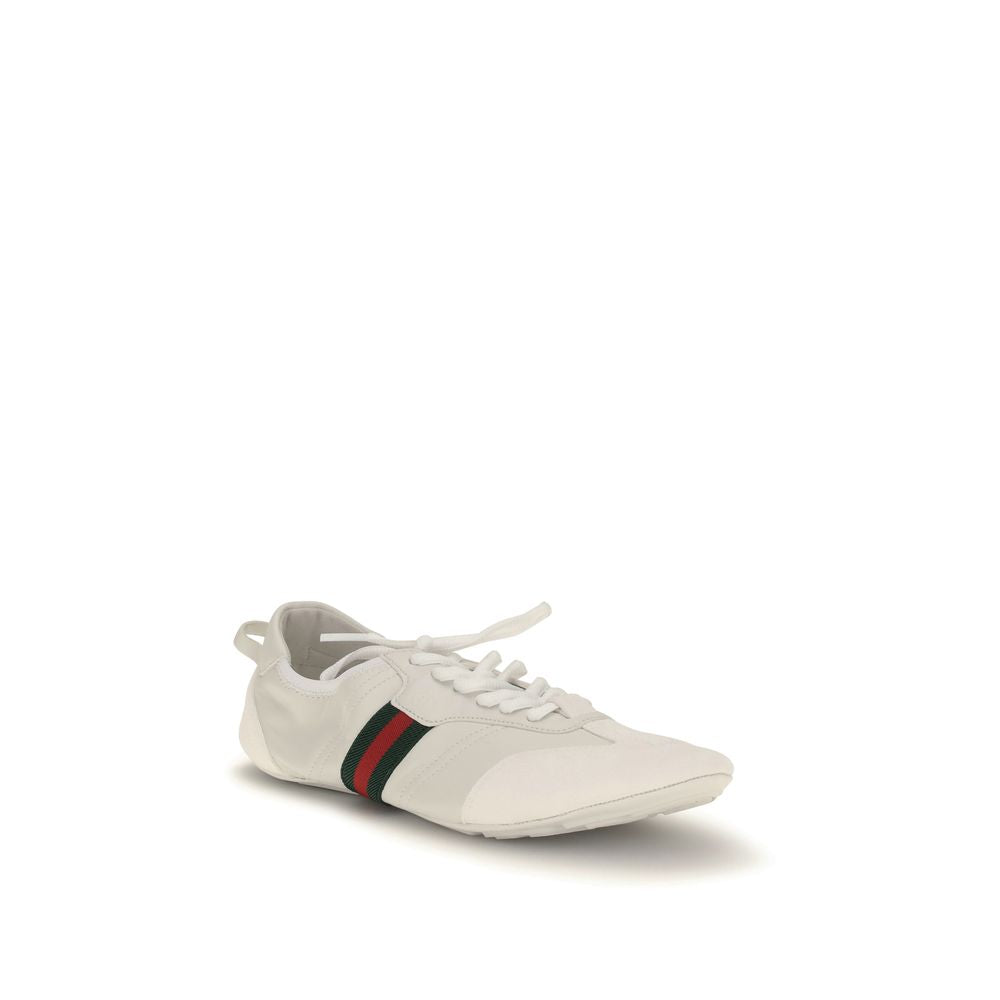 Gucci White Calf Leather Bos Taurus Low Top Sneakers | Regal Royce