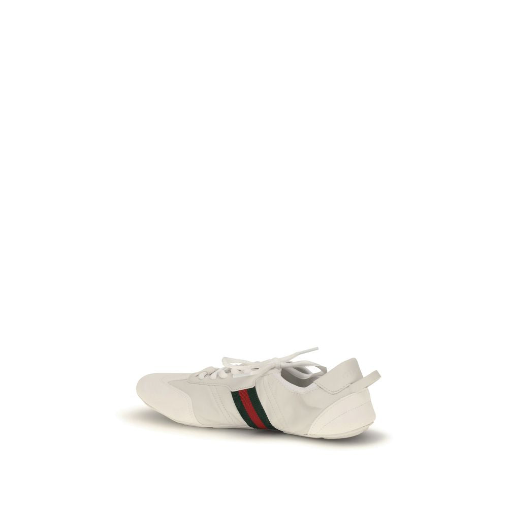 Gucci White Calf Leather Bos Taurus Low Top Sneakers | Regal Royce