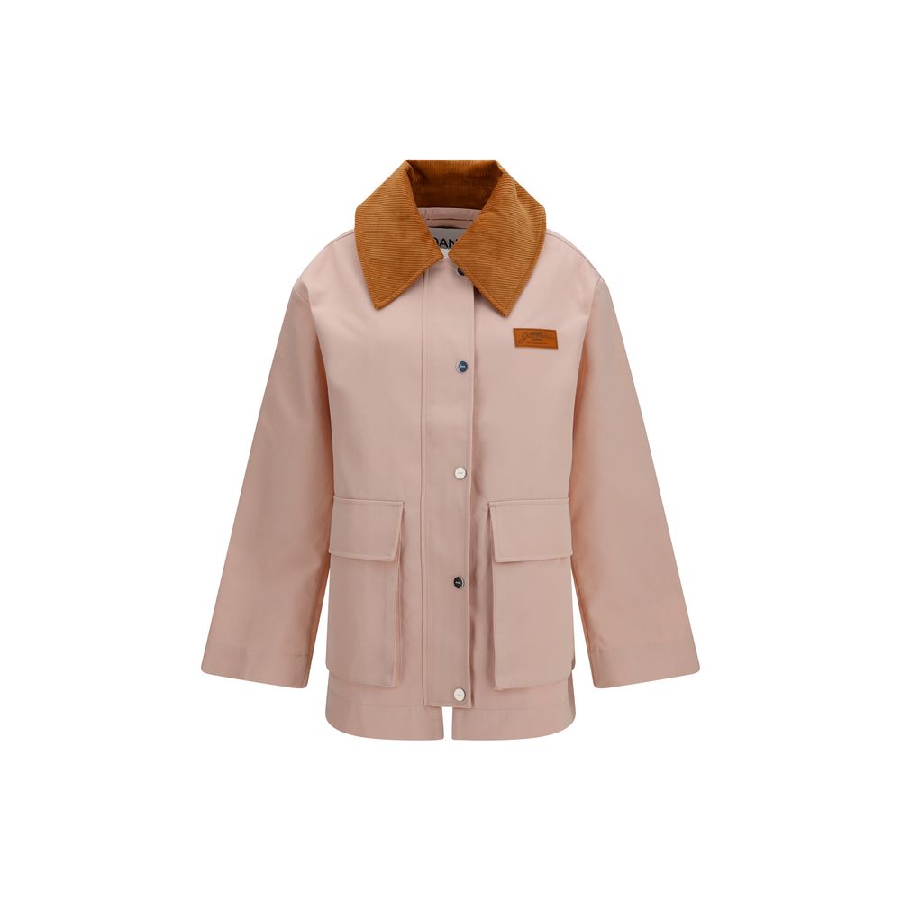 Ganni Multicolor Polyester Full-Length Jacket | Regal Royce
