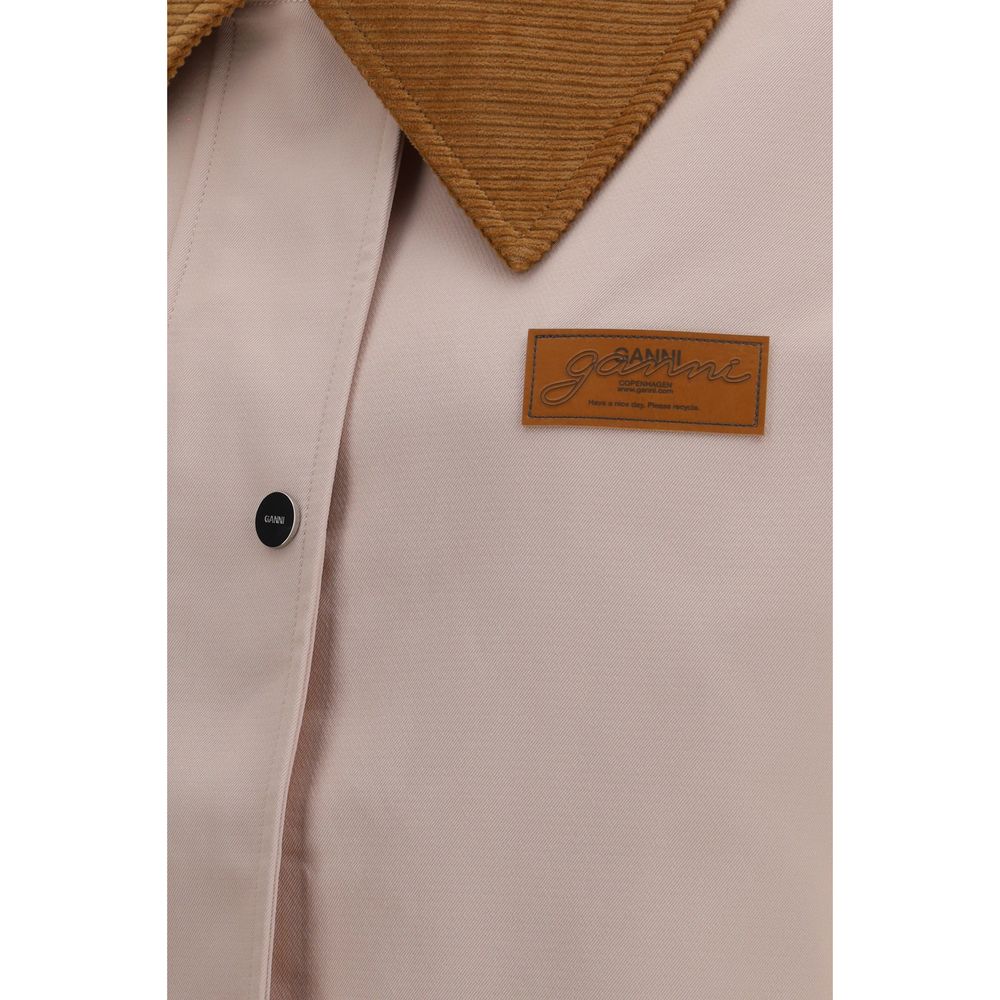 Ganni Multicolor Polyester Full-Length Jacket | Regal Royce