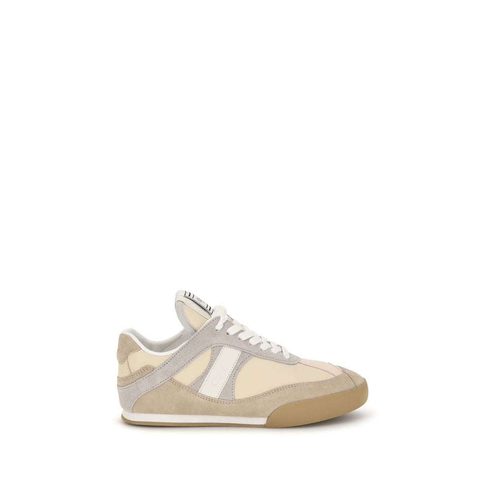 Chloé Gray Calf Leather Bos Taurus Athletic Sneakers | Regal Royce