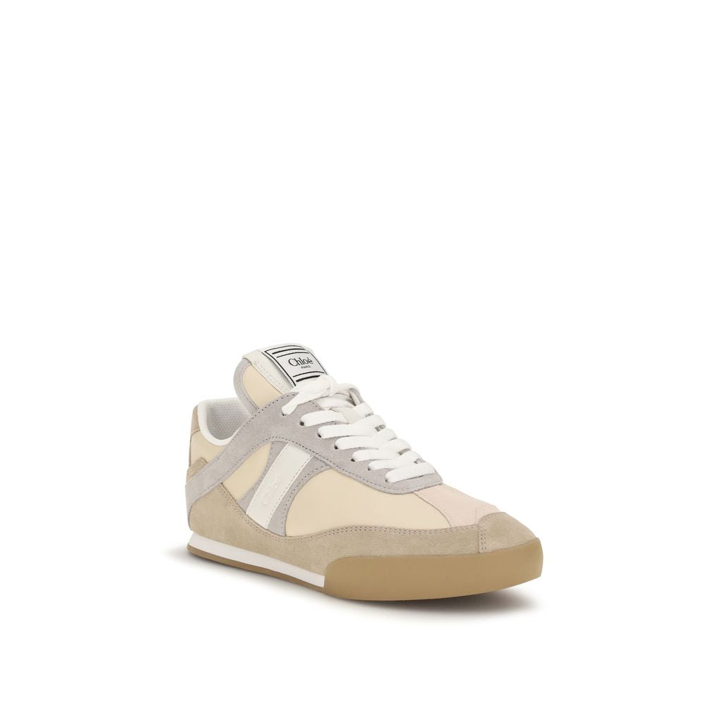 Chloé Gray Calf Leather Bos Taurus Athletic Sneakers | Regal Royce