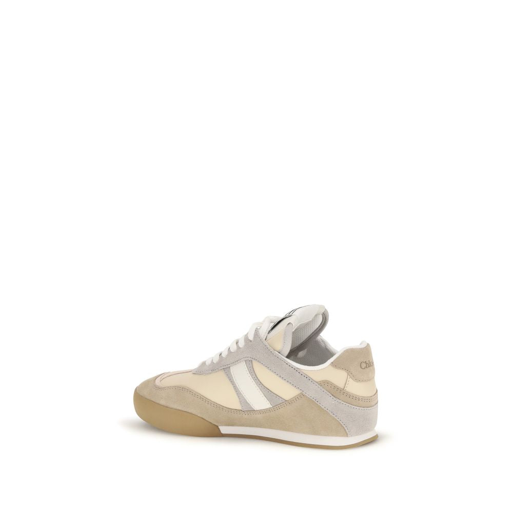 Chloé Gray Calf Leather Bos Taurus Athletic Sneakers | Regal Royce