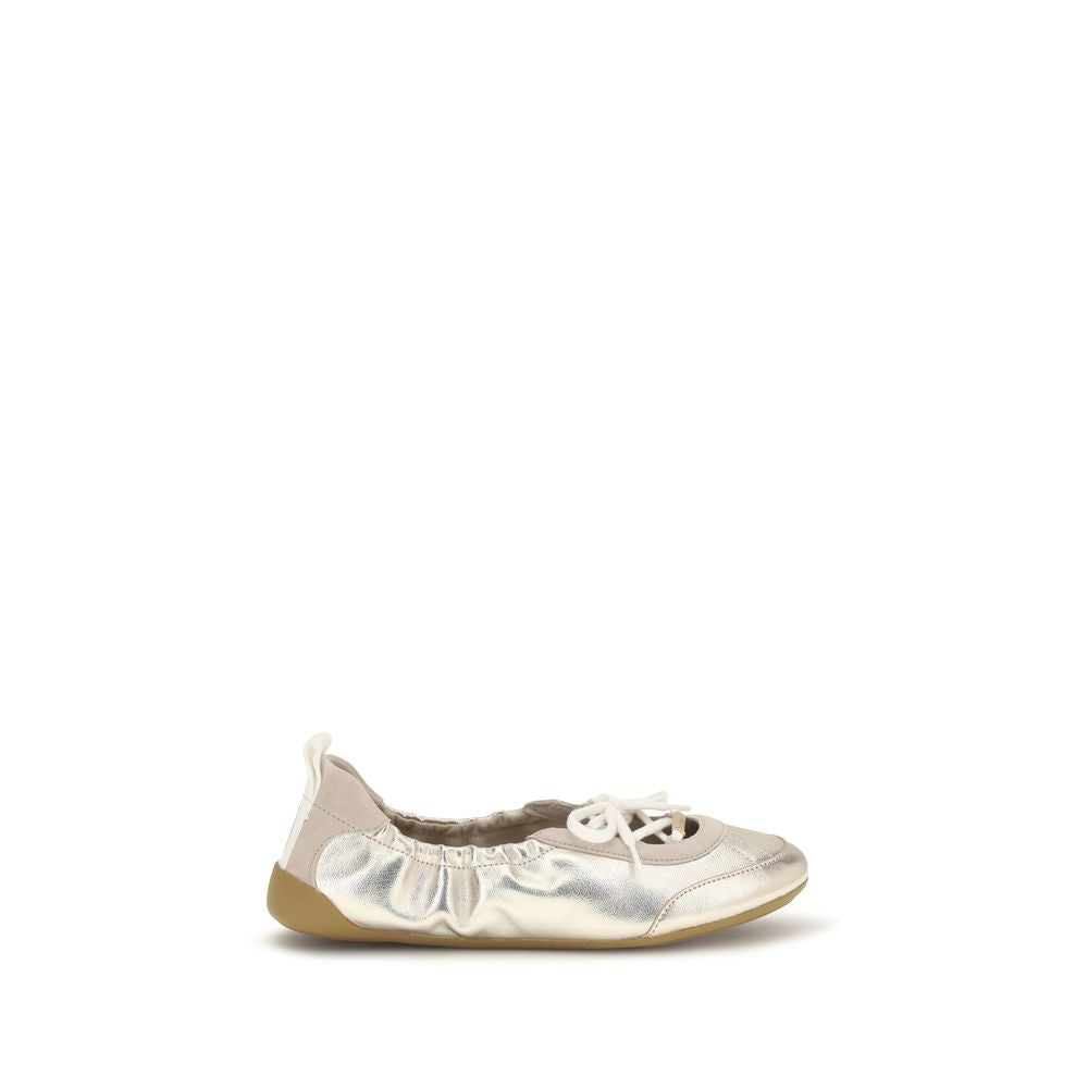 Chloé Silver Calf Leather Bos Taurus Sneakers | Regal Royce