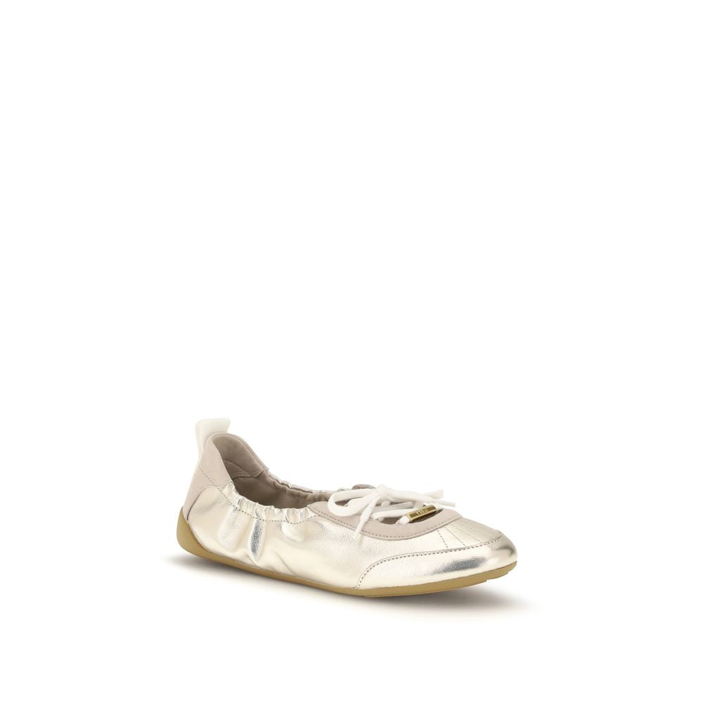 Chloé Silver Calf Leather Bos Taurus Sneakers | Regal Royce
