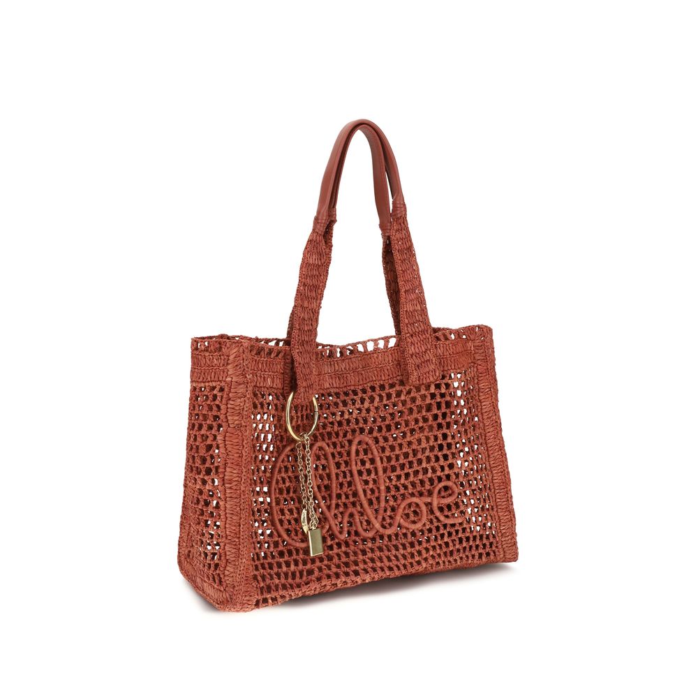 Chloé Brown Raffia Shoulder Bag | Regal Royce