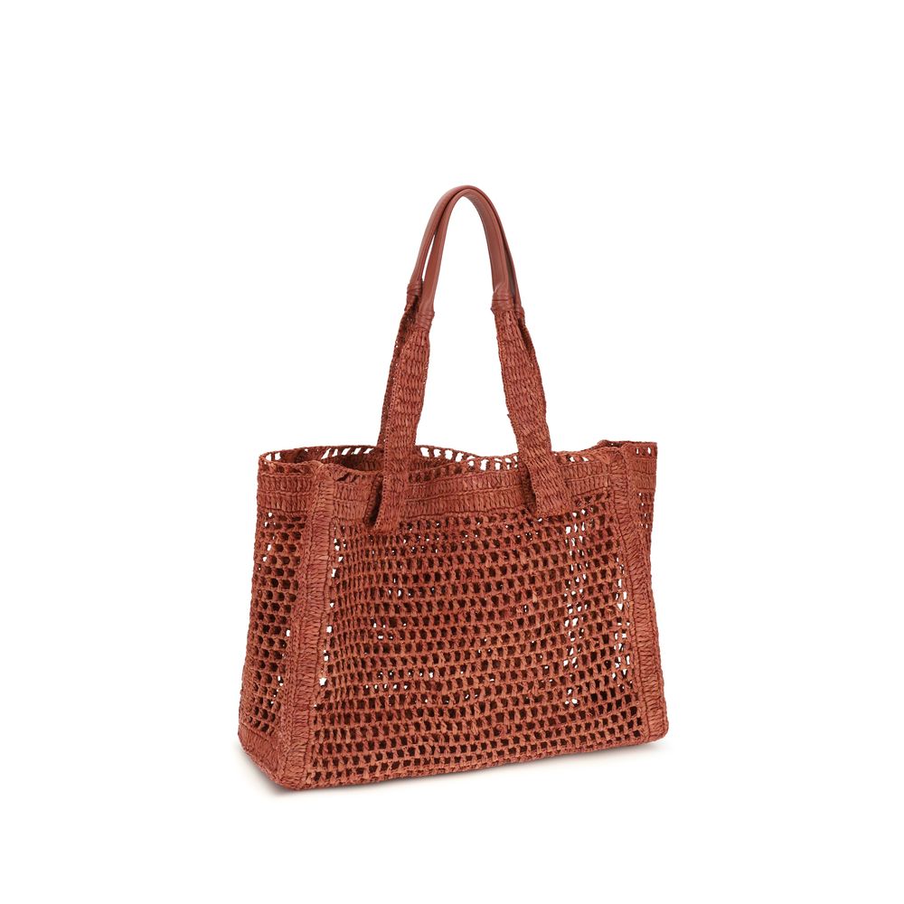 Chloé Brown Raffia Shoulder Bag | Regal Royce