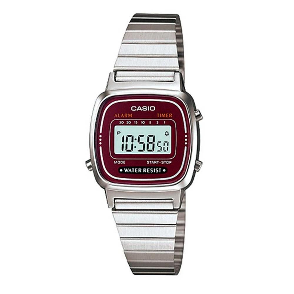 Casio Silver Stainless Steel Digital Watch | Regal Royce