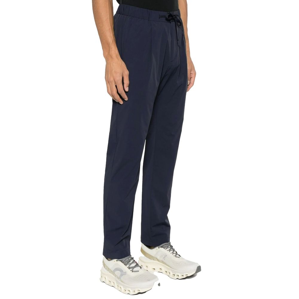 Herno Blue Elastane Casual Pants | Regal Royce