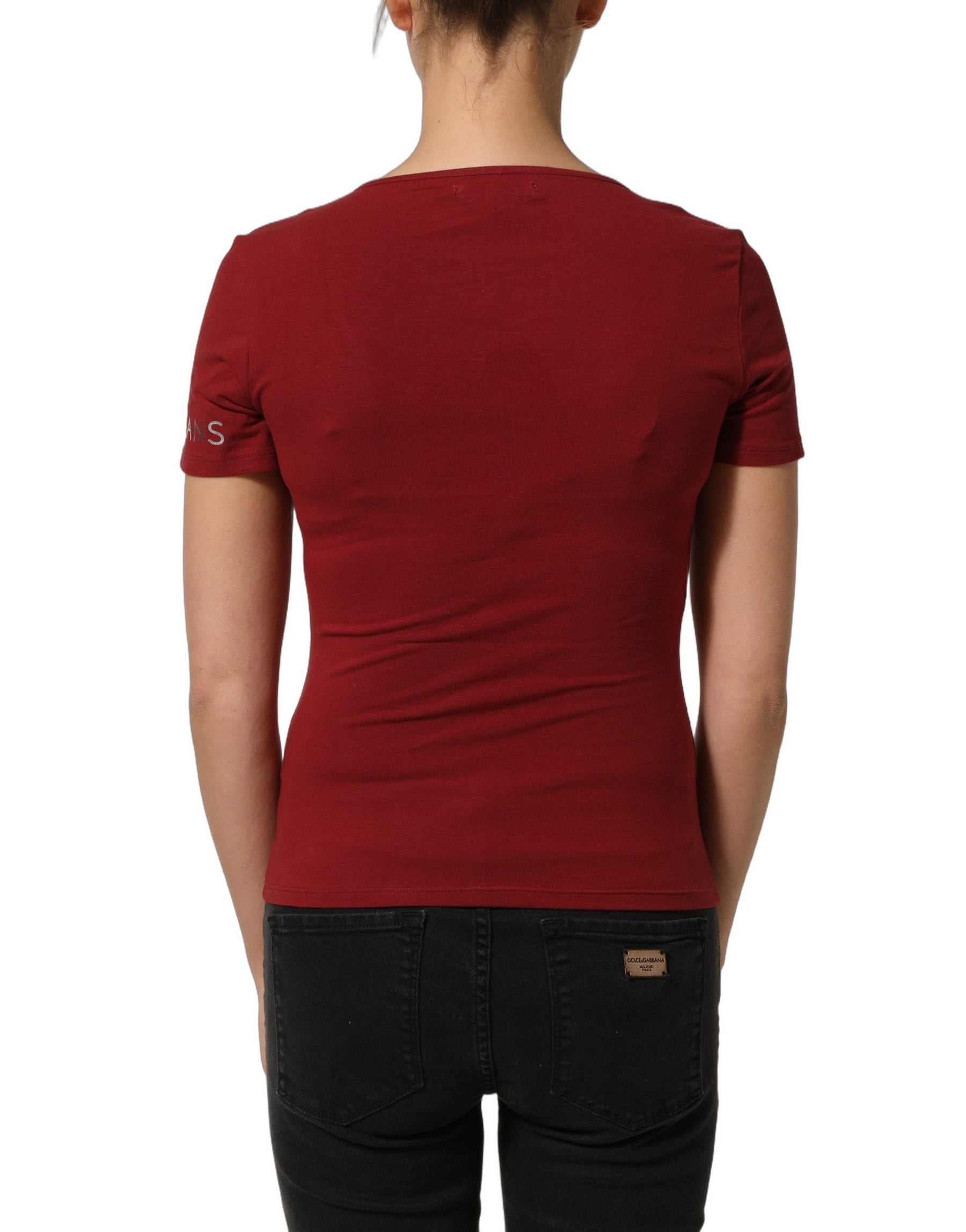 Ferre Black Wool Knit Deep V-Neck Long Sleeves Top | Regal Royce