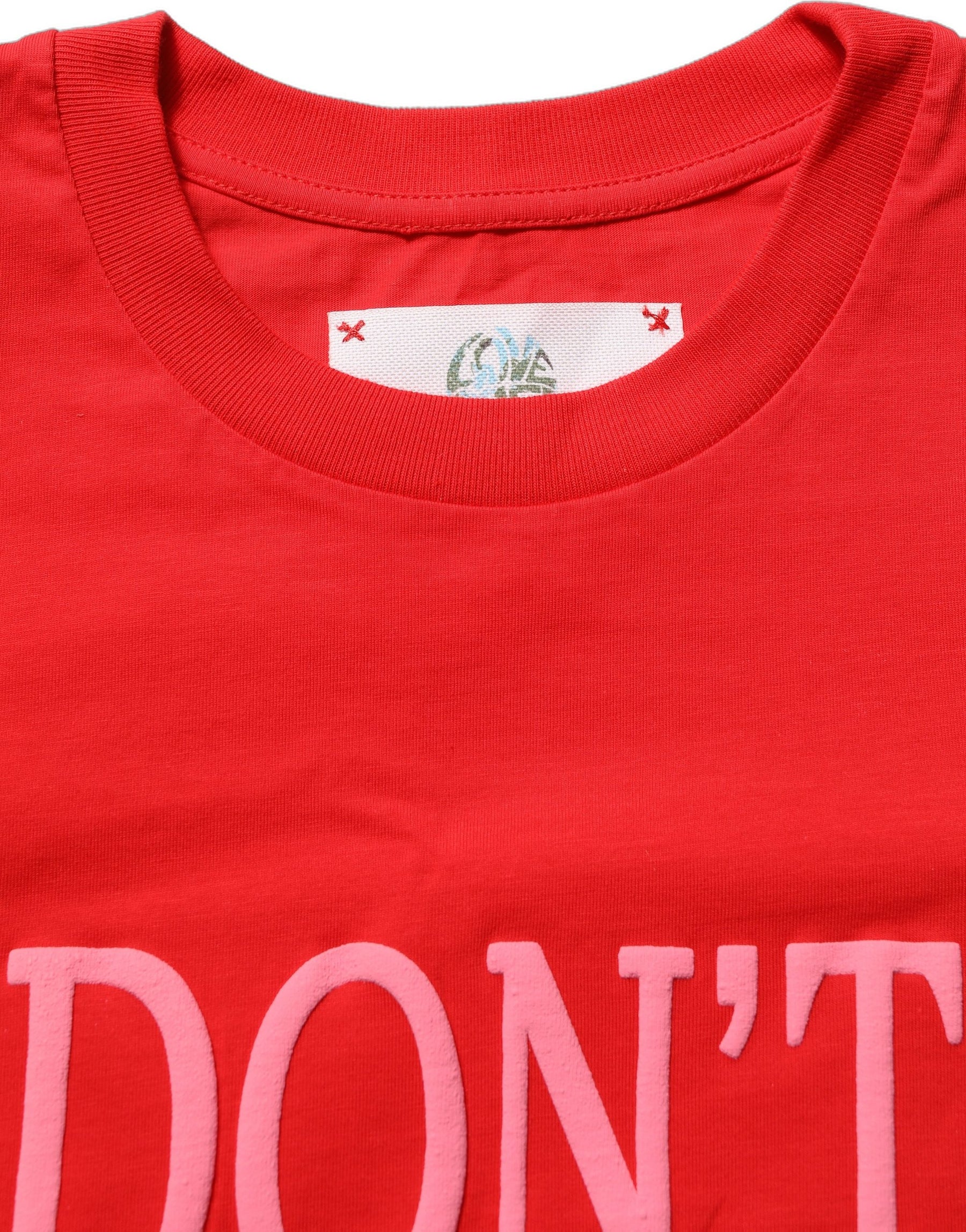 Dolce & Gabbana Red Graphic Cotton Jersey Crew Neck T-shirt | Regal Royce