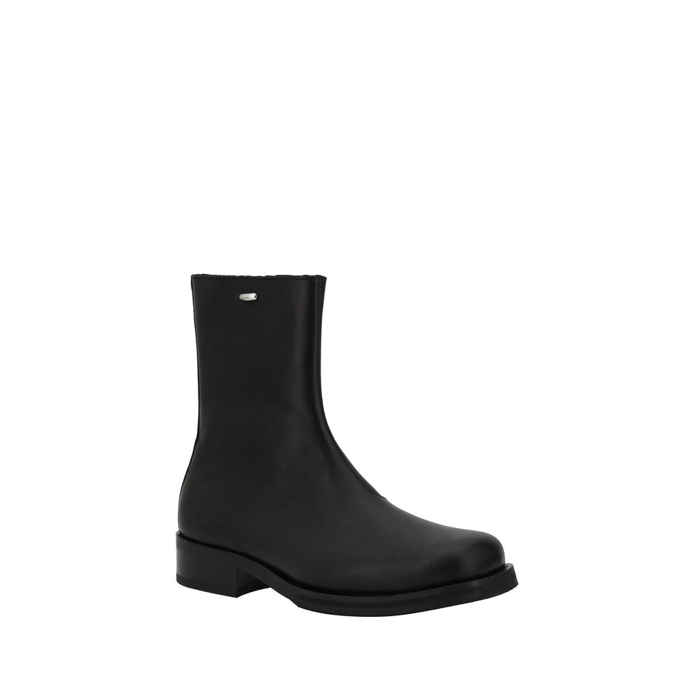 Our Legacy Black Calf Leather Bos Taurus Ankle Boots | Regal Royce