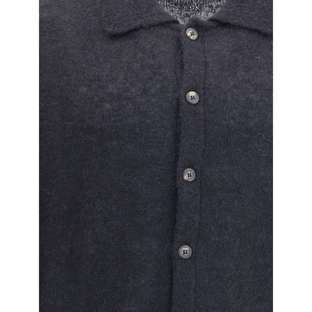 Our Legacy Black Alpaca Vicugna Pacos Cardigan | Regal Royce