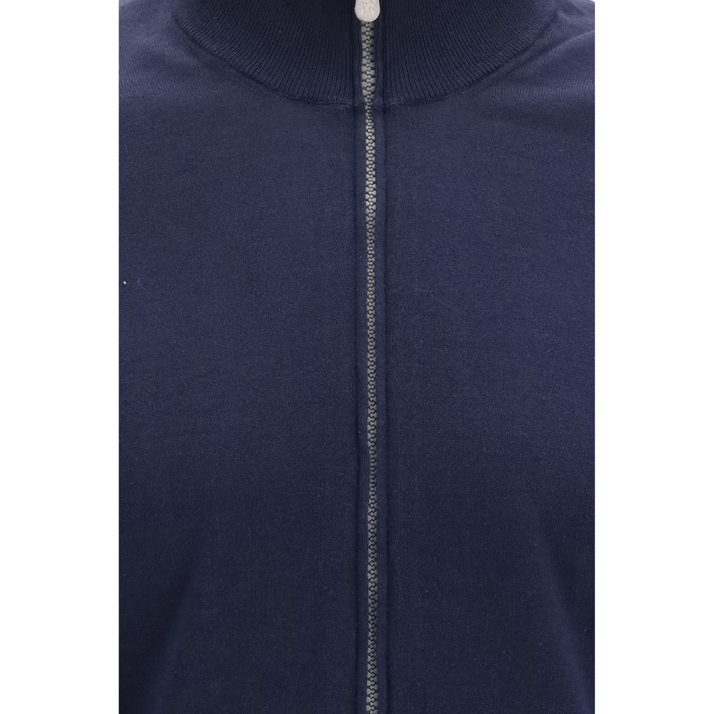 Brunello Cucinelli Blue Cotton Cardigan | Regal Royce