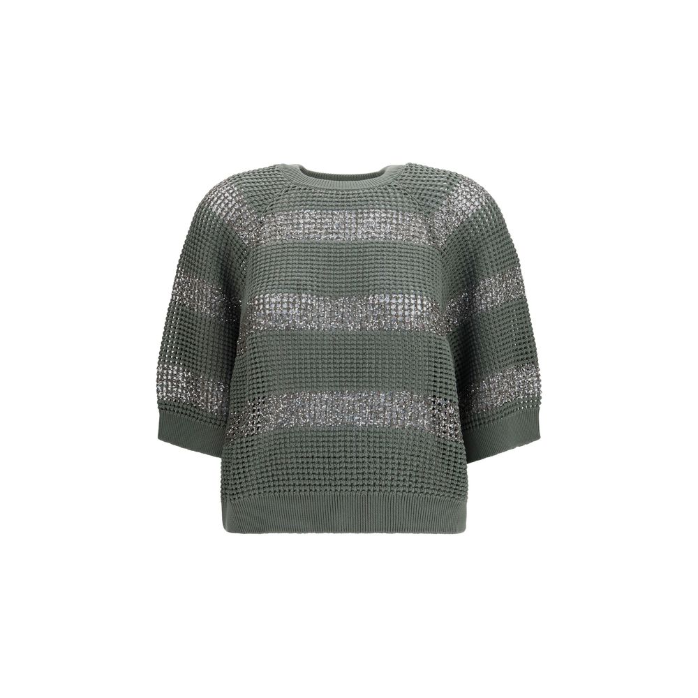 Brunello Cucinelli Bicolor Cotton Sweatshirt | Regal Royce
